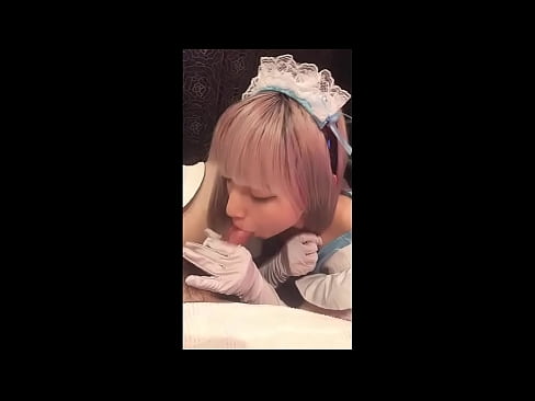 ❤️ Japonski idol [mayuka], kostum francoske služkinje, 1. del, fafanje in onaniranje z losjonom ️❌ Anal video na sl.pornosexphoto.ru ❌